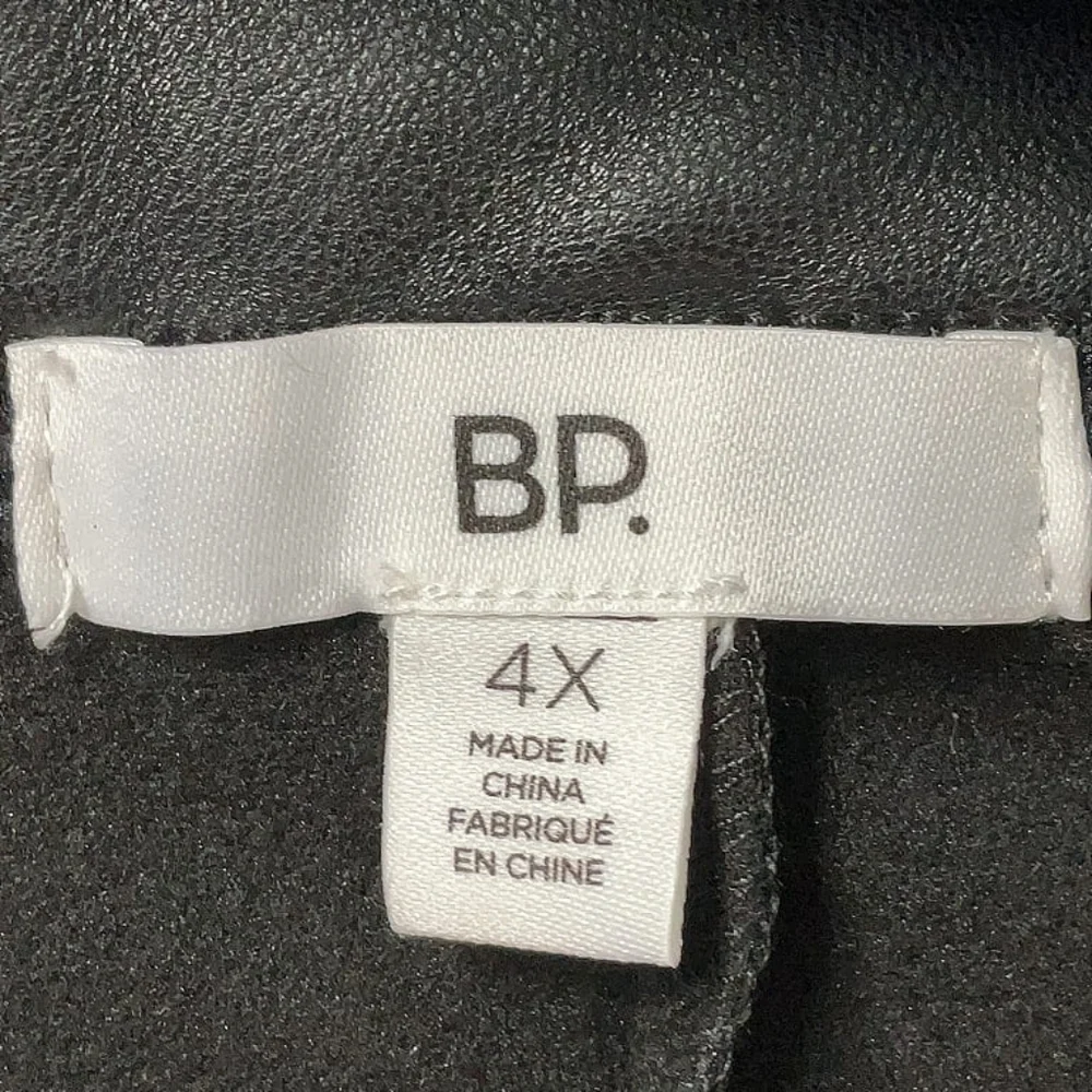 BP. Faux Leather Boyfriend Pants – Size 4X – NWT